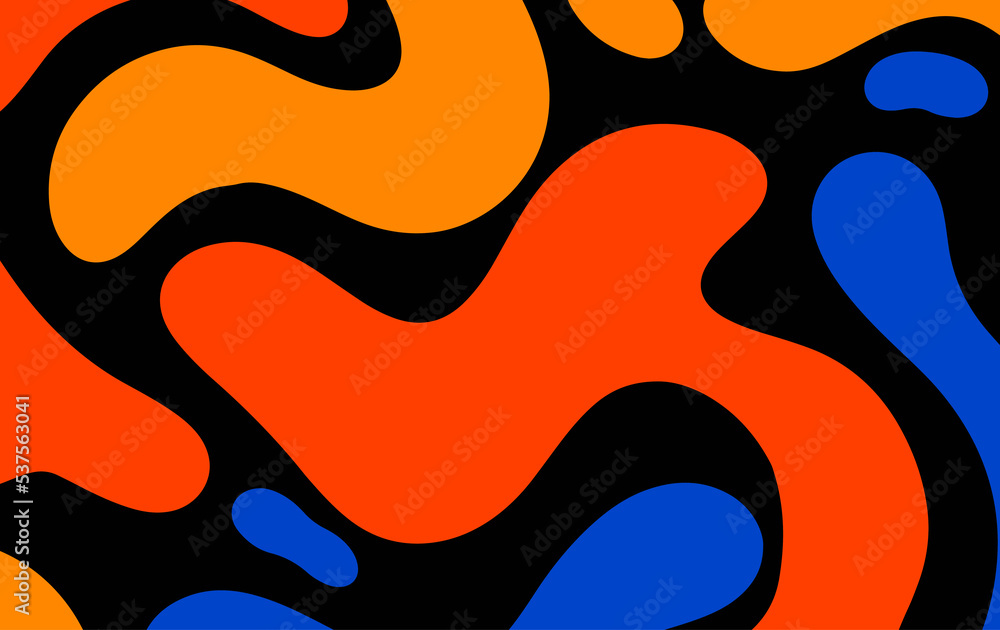 Poster abstract fluid background design for poster, wallpaper and pattern. liquid shape design style