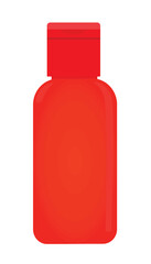Hotel shampoo bottle. vector illustration