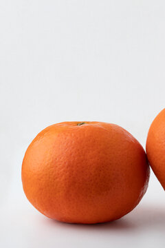 Mandarin honey murcott on white background.