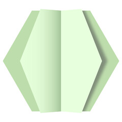 paper cut hexagon