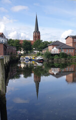 Obraz premium Hafen in Buxtehude