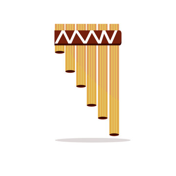 Art illustration icon logo music tools design concept symbol of zamponia