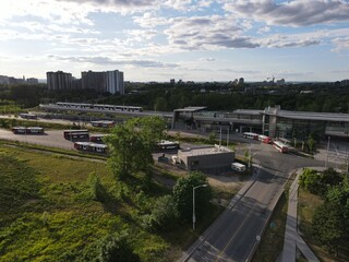 Naklejka premium Bus Station