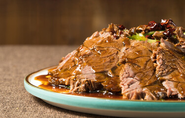 Classic old dish beef in traditional sauce