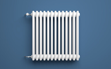 Classic Radiator in front of background - 3D Illustration - 537571415