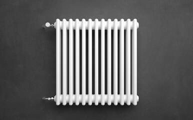 Classic Radiator in front of background - 3D Illustration