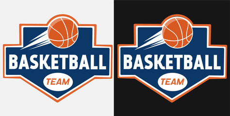 Fototapeta premium illustration vector basketball team perfect for team logo,print,etc