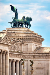 Fototapeta premium Side view of the Vittoriano