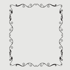 Frame, in the style of an ornament, Vector illustration eps 10, Art.