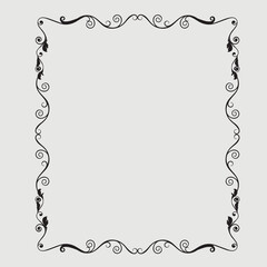 Frame, in the style of an ornament, Vector illustration eps 10, Art.