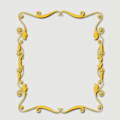 Frame, in the style of an ornament, Vector illustration eps 10, Art.