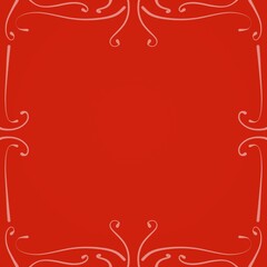 red background with frame