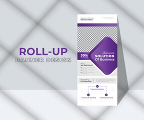 Standee Design. Banner Template, Creative Vector roll up banner design, Business Roll Up, Modern abstract brochure background.