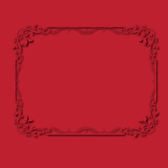 Frame, in the style of an ornament, Vector illustration eps 10, Art.