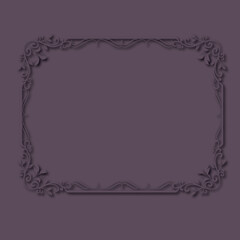 Frame, in the style of an ornament, Vector illustration eps 10, Art.