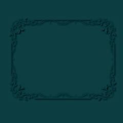 Frame, in the style of an ornament, Vector illustration eps 10, Art.