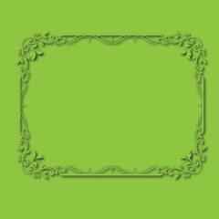 Frame, in the style of an ornament, Vector illustration eps 10, Art.