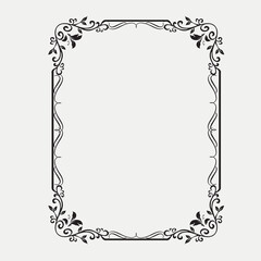 Frame, in the style of an ornament, Vector illustration eps 10, Art.