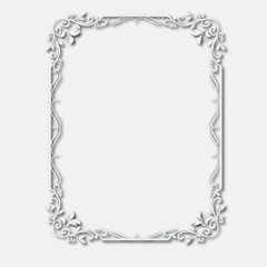 Frame, in the style of an ornament, Vector illustration eps 10, Art.
