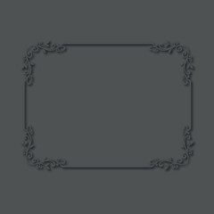 Frame, in the style of an ornament, Vector illustration eps 10, Art.