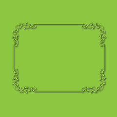 Frame, in the style of an ornament, Vector illustration eps 10, Art.