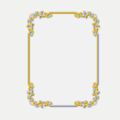 Frame, in the style of an ornament, Vector illustration eps 10, Art.
