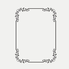 Frame, in the style of an ornament, Vector illustration eps 10, Art.