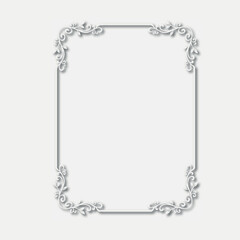 Frame, in the style of an ornament, Vector illustration eps 10, Art.