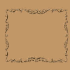 Frame, in the style of an ornament, Vector illustration eps 10, Art.