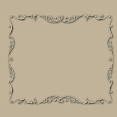 Frame, in the style of an ornament, Vector illustration eps 10, Art.