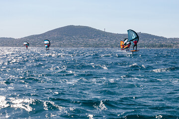 Wing foiling in Greece 