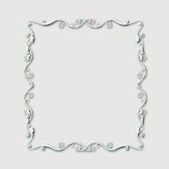 Frame, in the style of an ornament, Vector illustration eps 10, Art.