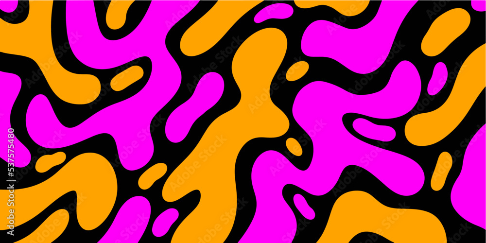 Aufkleber Abstract fluid background design for poster, wallpaper and pattern. Collection of liquid shape design