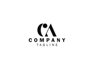 CA monogram logo design