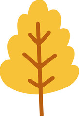 Fototapeta premium Cute tree illustration. simple tree flat design 