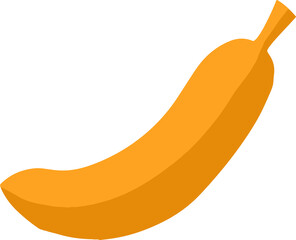 banana fruit illustration in cute and simple for design element