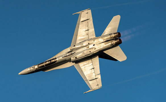 f18 fighter jet ejercito del aire airshow