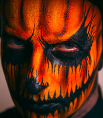 halloween pumpkin face. Halloween. Monster. Pumpkin. Zombie. Demon. 