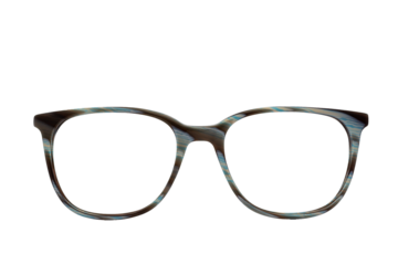 Eyeglass frames, lenses, various colors, both metal and plastic, on a beautiful colored background.