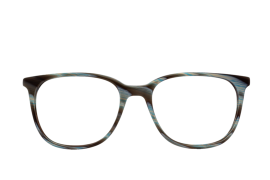 Eyeglass frames, lenses, various colors, both metal and plastic, on a beautiful colored background.