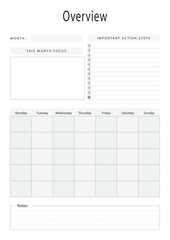 Overview template