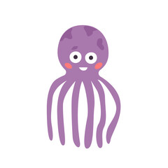 Cute octopus. Vector illustration for children's decor.