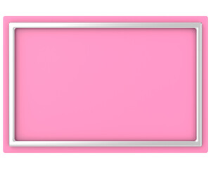 3D text box. 3D illustration.