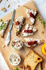 Goat cheese toast