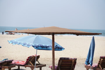 tent on beach side