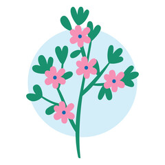 Art Illustration Pattern Seamless symbol icon botanical logo plants of aesthetic flower media social