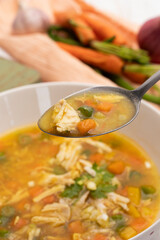 soup with vegetables