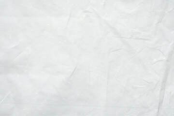 White plastic bag texture background close up