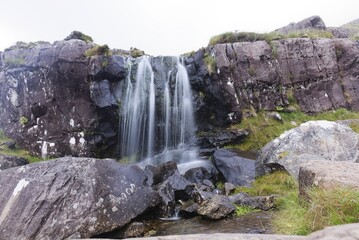 Waterfall in the Dingle peninsula, in Ireland