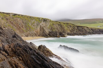 Fototapeta na wymiar Along the Dingle peninsula in Ireland